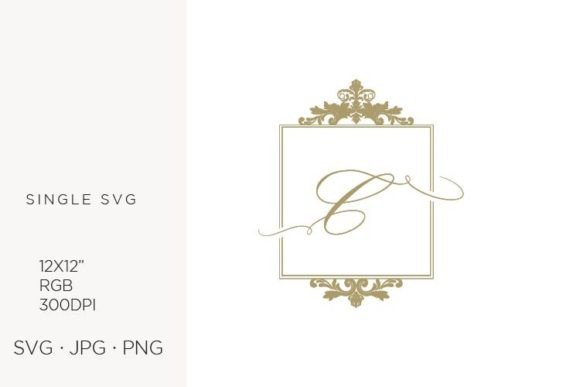 Golden Monogram Frame Victorian Letter C: A Strategic Asset for Brand Identity and Design