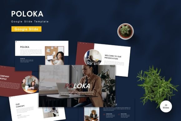 Poloka - Google Slide Template: Elevating Visual Communication for Modern Professionals
