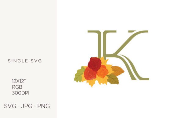 Rose Flowers As a Part of Letter K: A Practical Guide to Vector Monogram Design