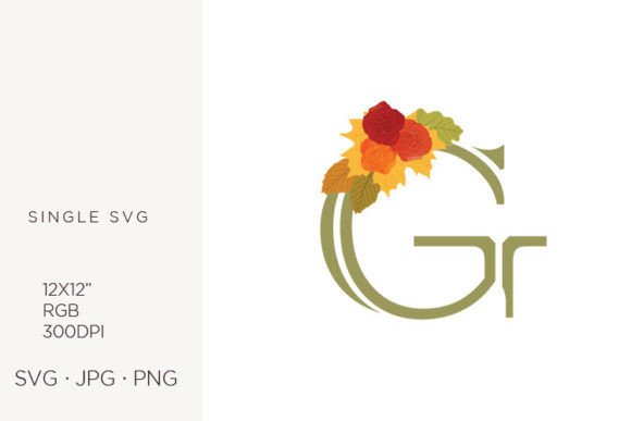 Rose Flowers in Letter G: Creative Design Guide